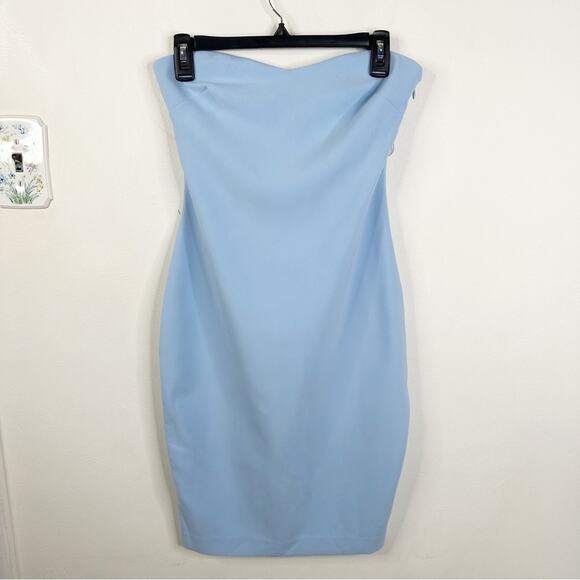 NEW Likely Revolve Size 4 Lauren Strapless Bodycon Dress in Blue Bell - Picture 1 of 13